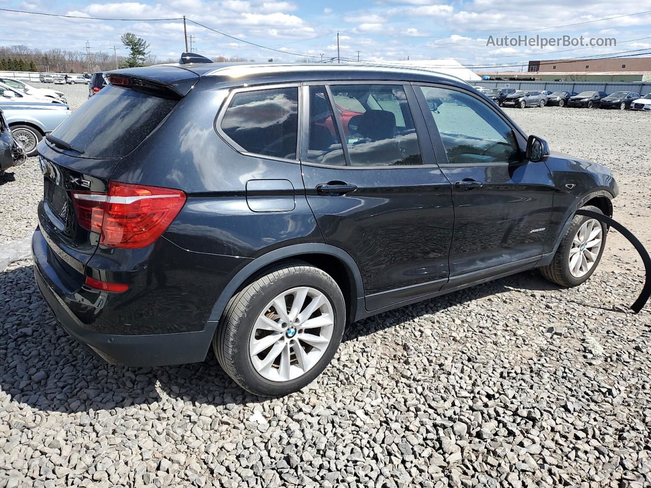 2016 Bmw X3 Xdrive28i Черный vin: 5UXWX9C56G0D75078