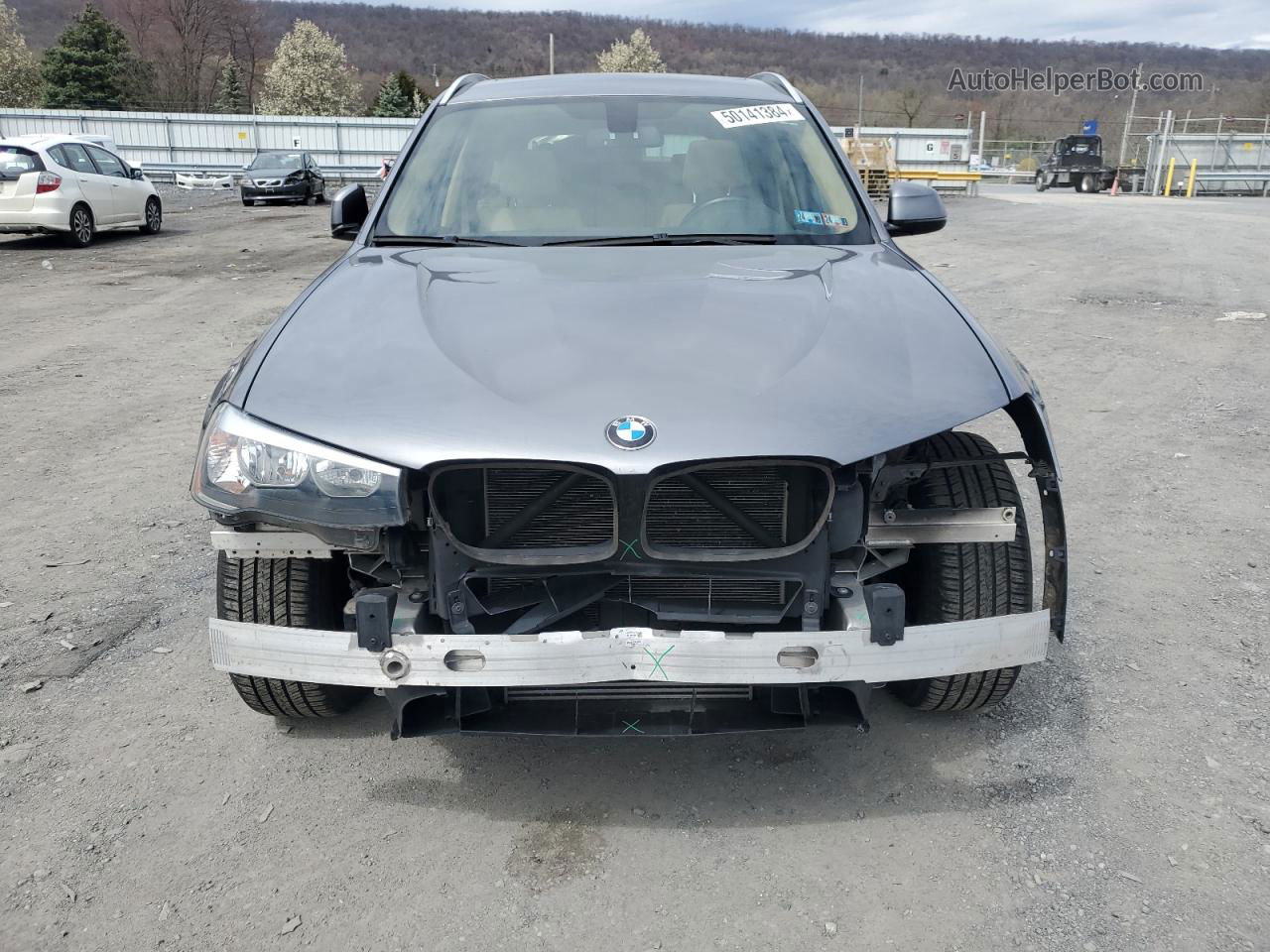 2016 Bmw X3 Xdrive28i Silver vin: 5UXWX9C56G0D77493