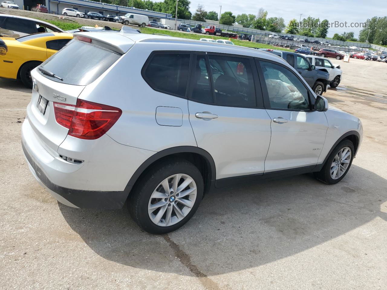 2016 Bmw X3 Xdrive28i Gray vin: 5UXWX9C56G0D78594