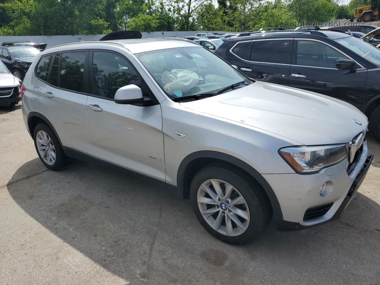 2016 Bmw X3 Xdrive28i Gray vin: 5UXWX9C56G0D78594