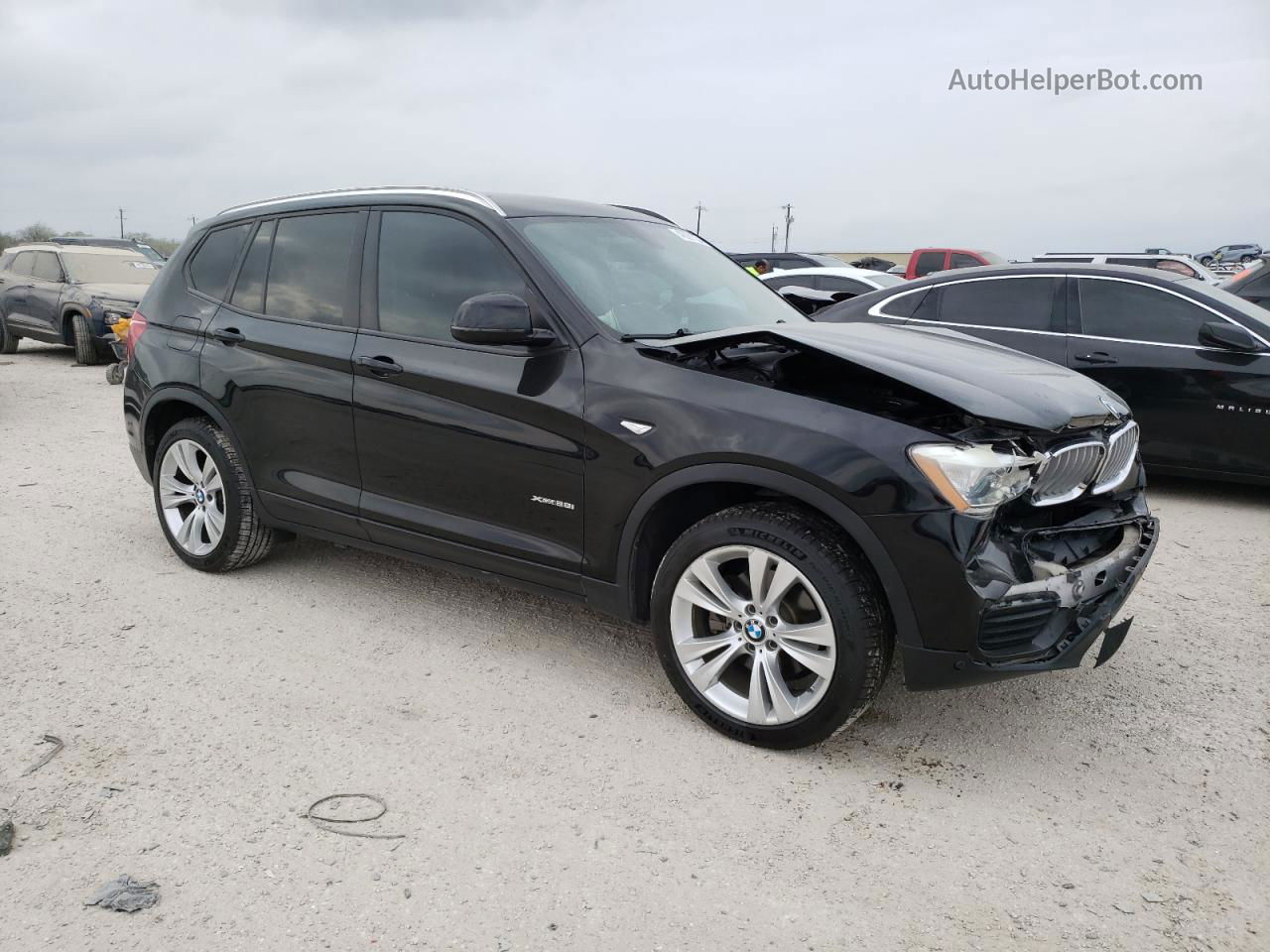 2016 Bmw X3 Xdrive28i Black vin: 5UXWX9C56G0D79289