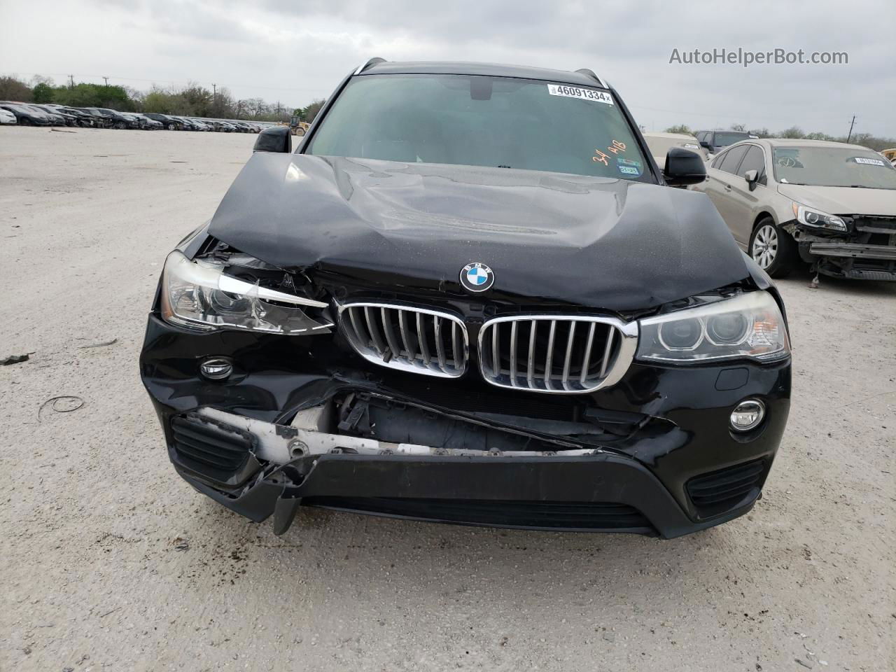 2016 Bmw X3 Xdrive28i Black vin: 5UXWX9C56G0D79289