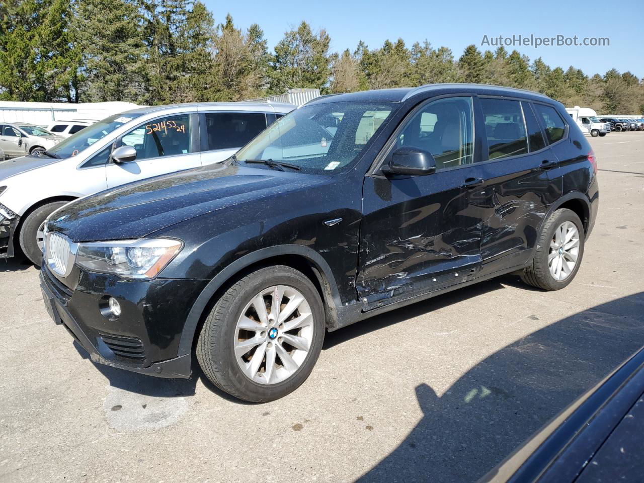 2016 Bmw X3 Xdrive28i Black vin: 5UXWX9C56G0D81219