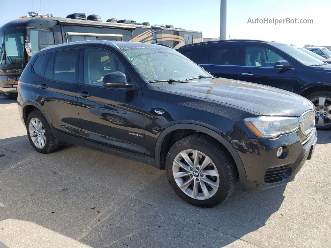 2016 Bmw X3 Xdrive28i Black vin: 5UXWX9C56G0D81219