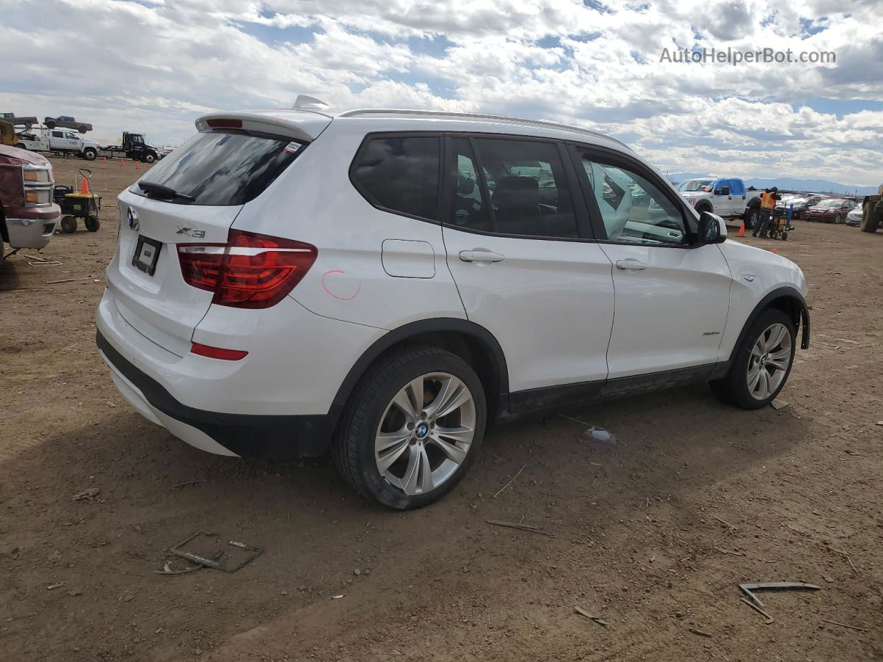 2016 Bmw X3 Xdrive28i White vin: 5UXWX9C56G0D81589