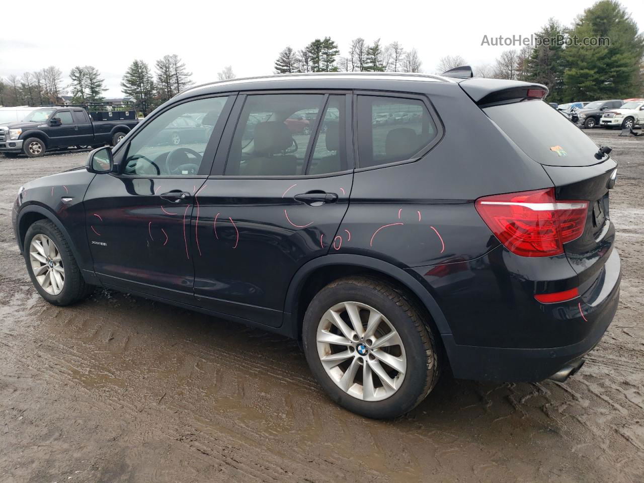 2016 Bmw X3 Xdrive28i Black vin: 5UXWX9C56G0D82001