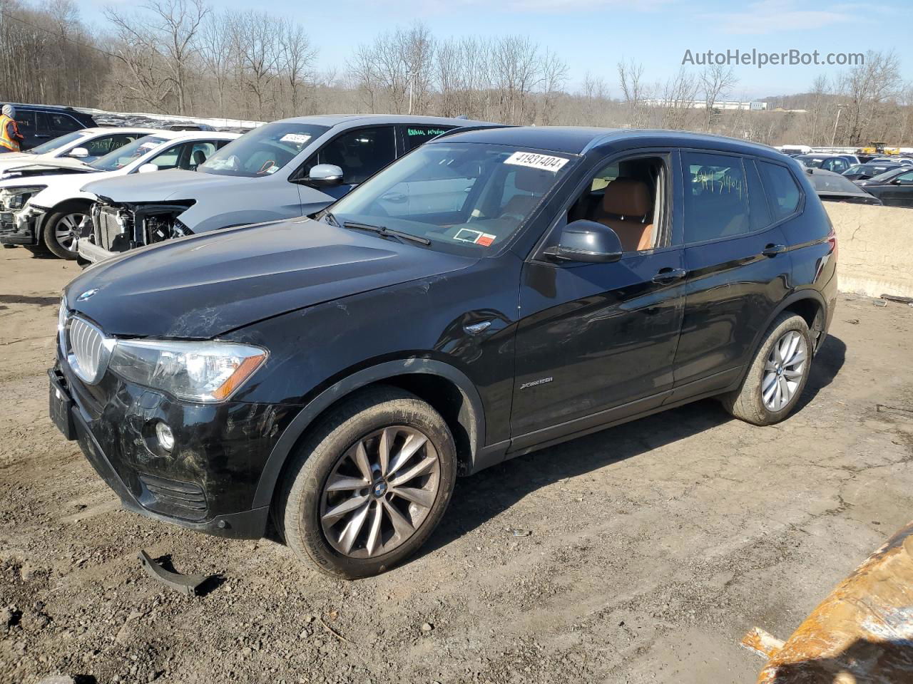 2016 Bmw X3 Xdrive28i Black vin: 5UXWX9C56G0D83178