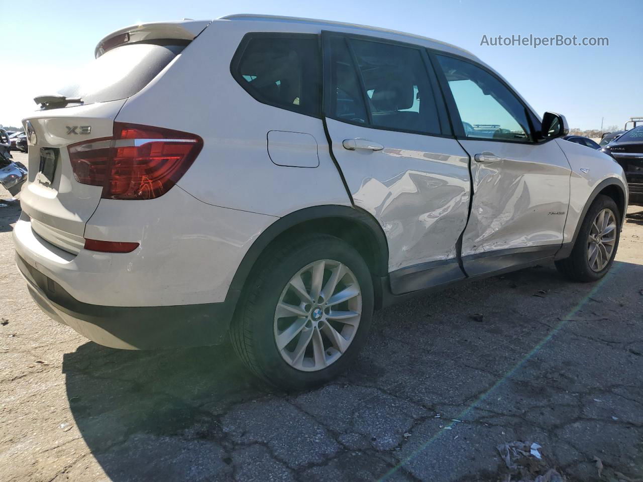 2016 Bmw X3 Xdrive28i White vin: 5UXWX9C56G0D89630