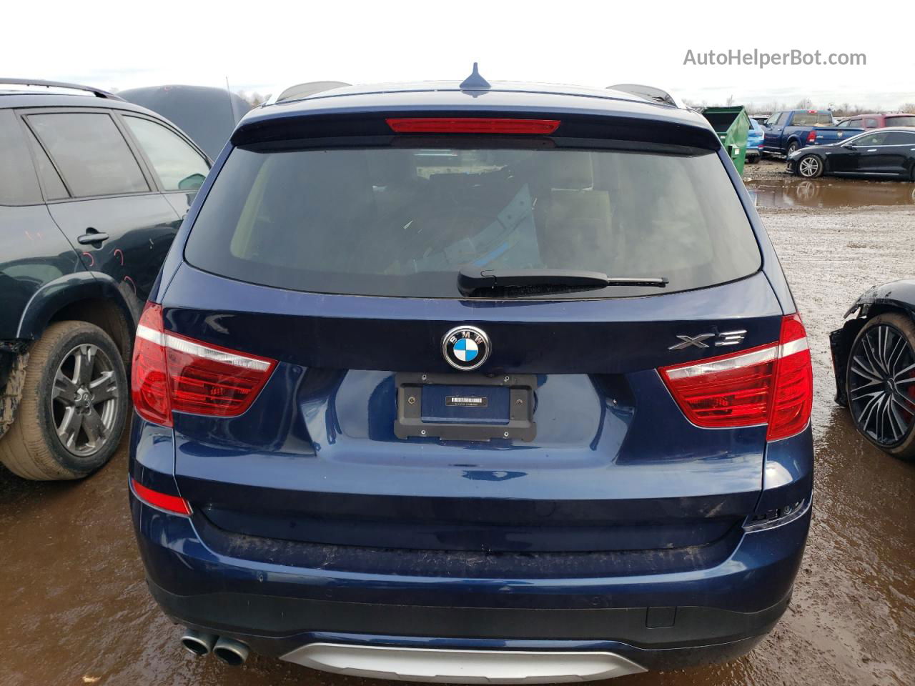 2016 Bmw X3 Xdrive28i Blue vin: 5UXWX9C56G0D93161