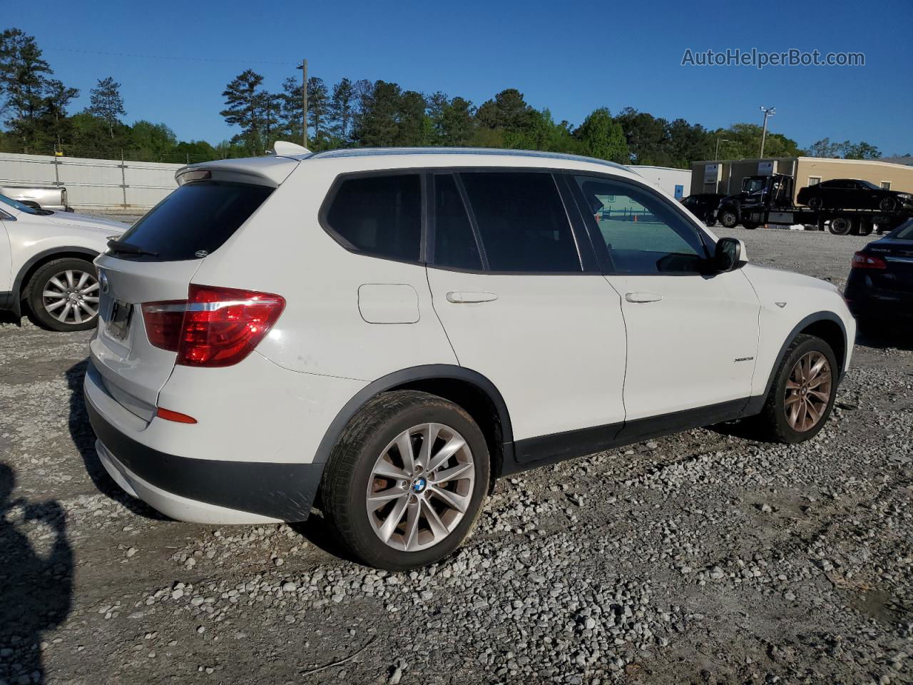 2013 Bmw X3 Xdrive28i White vin: 5UXWX9C57D0A10811