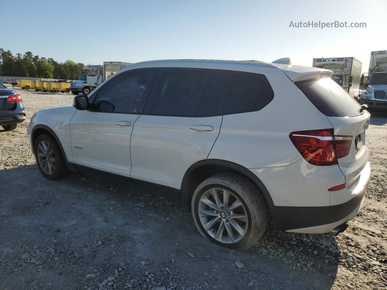 2013 Bmw X3 Xdrive28i White vin: 5UXWX9C57D0A10811