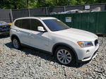 2013 Bmw X3 Xdrive28i White vin: 5UXWX9C57D0A11487