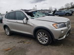 2013 Bmw X3 Xdrive28i Silver vin: 5UXWX9C57D0A23932