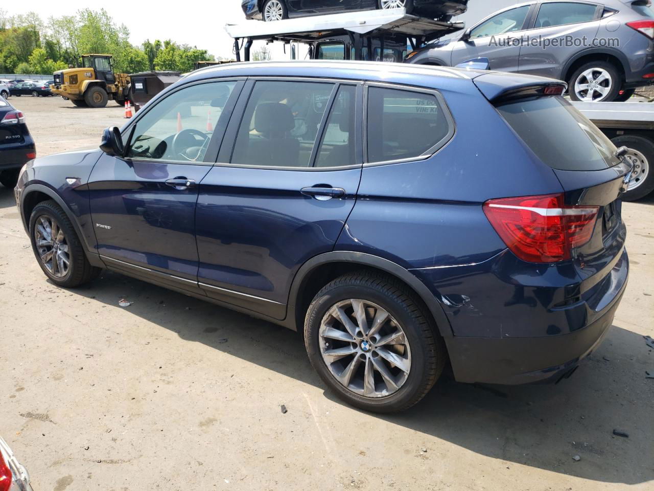 2013 Bmw X3 Xdrive28i Blue vin: 5UXWX9C57D0A24529