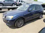 2013 Bmw X3 Xdrive28i Blue vin: 5UXWX9C57D0A24529