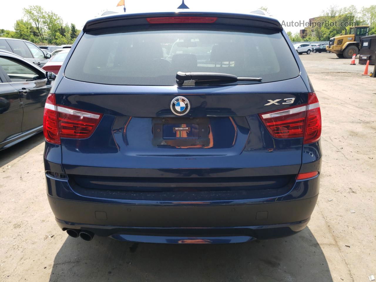 2013 Bmw X3 Xdrive28i Blue vin: 5UXWX9C57D0A24529