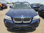 2013 Bmw X3 Xdrive28i Blue vin: 5UXWX9C57D0A24529