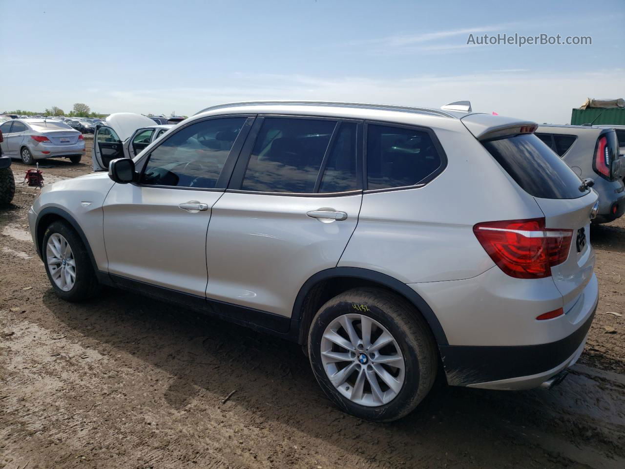 2013 Bmw X3 Xdrive28i Silver vin: 5UXWX9C57D0D02099