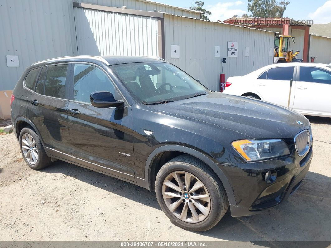 2013 Bmw X3 Xdrive28i Black vin: 5UXWX9C57D0D02202