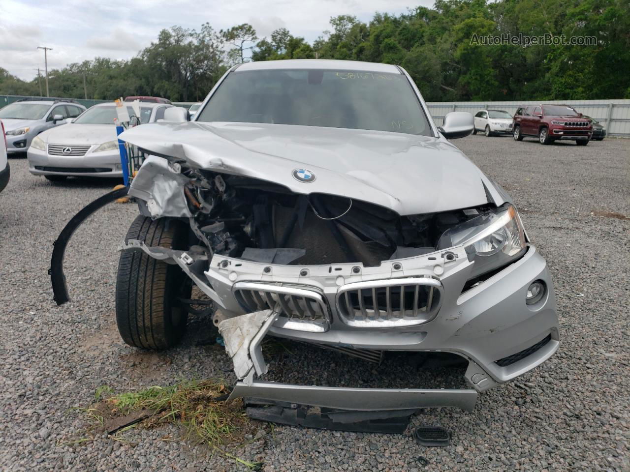 2013 Bmw X3 Xdrive28i Silver vin: 5UXWX9C57D0D08565