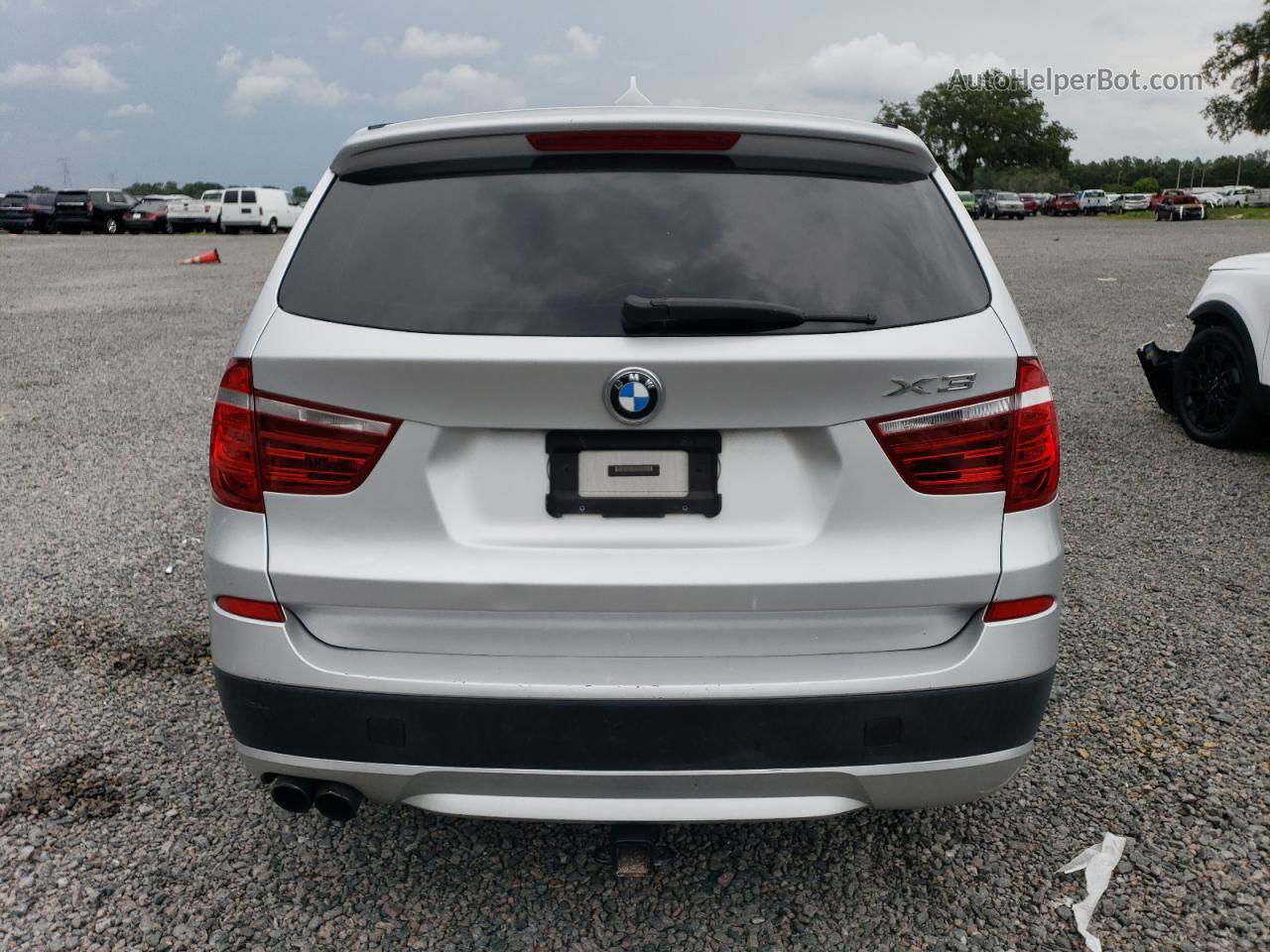 2013 Bmw X3 Xdrive28i Silver vin: 5UXWX9C57D0D08565