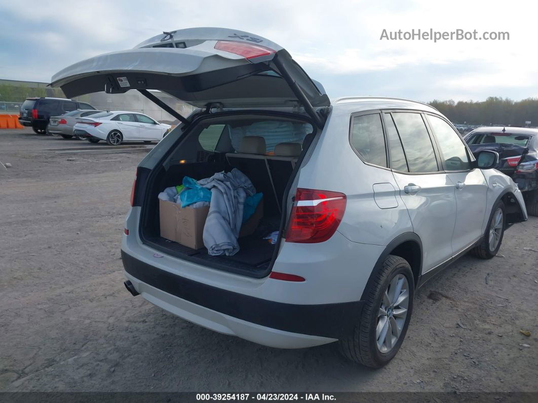 2014 Bmw X3 Xdrive28i White vin: 5UXWX9C57E0D22399