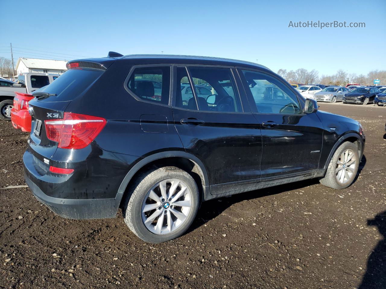 2016 Bmw X3 Xdrive28i Черный vin: 5UXWX9C57G0D63246