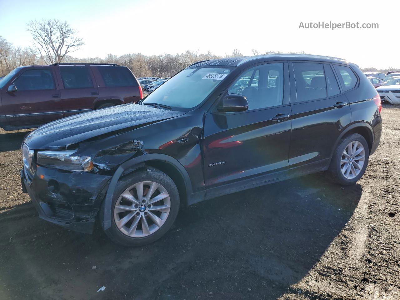 2016 Bmw X3 Xdrive28i Черный vin: 5UXWX9C57G0D63246