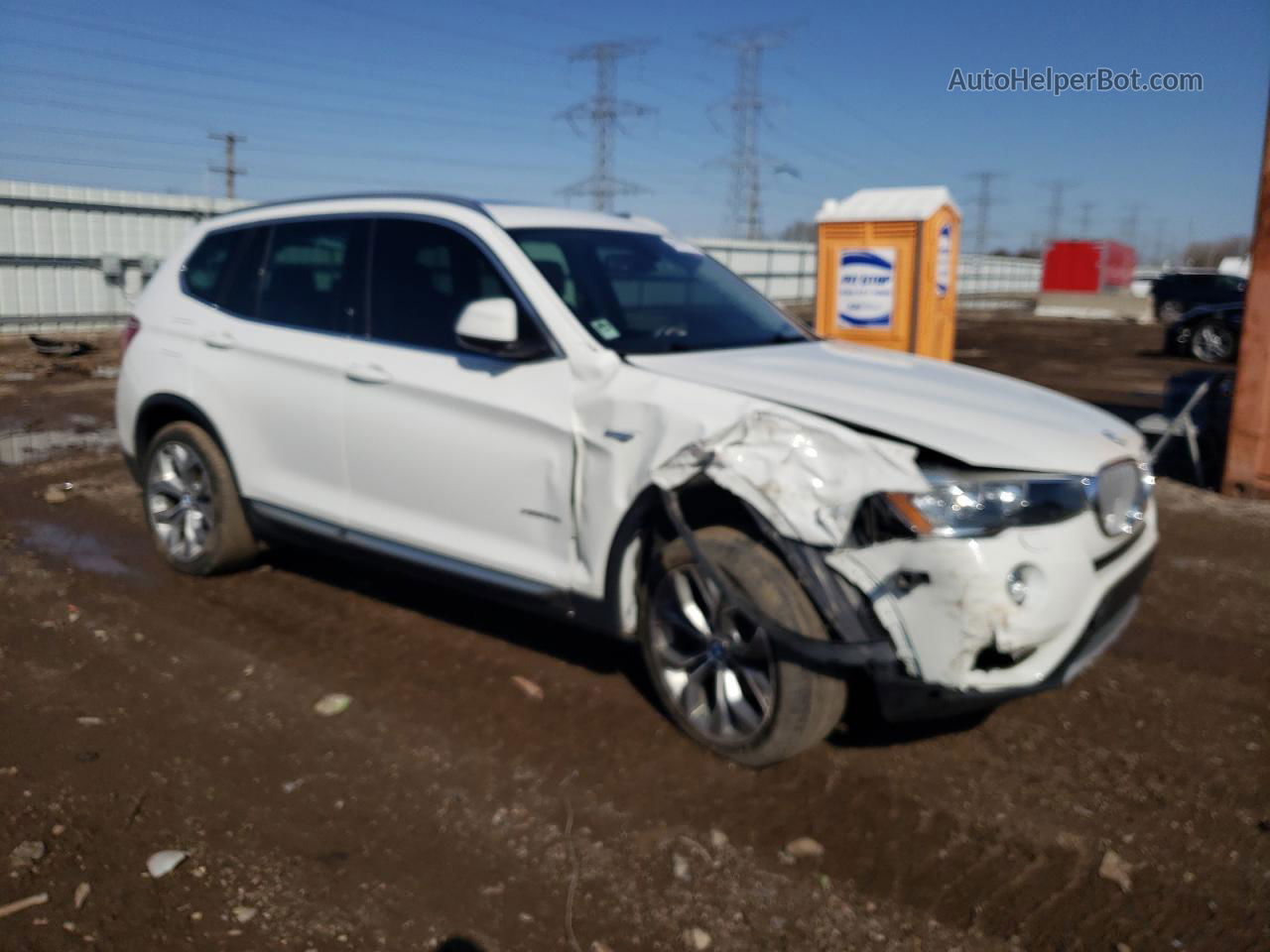 2016 Bmw X3 Xdrive28i White vin: 5UXWX9C57G0D65675