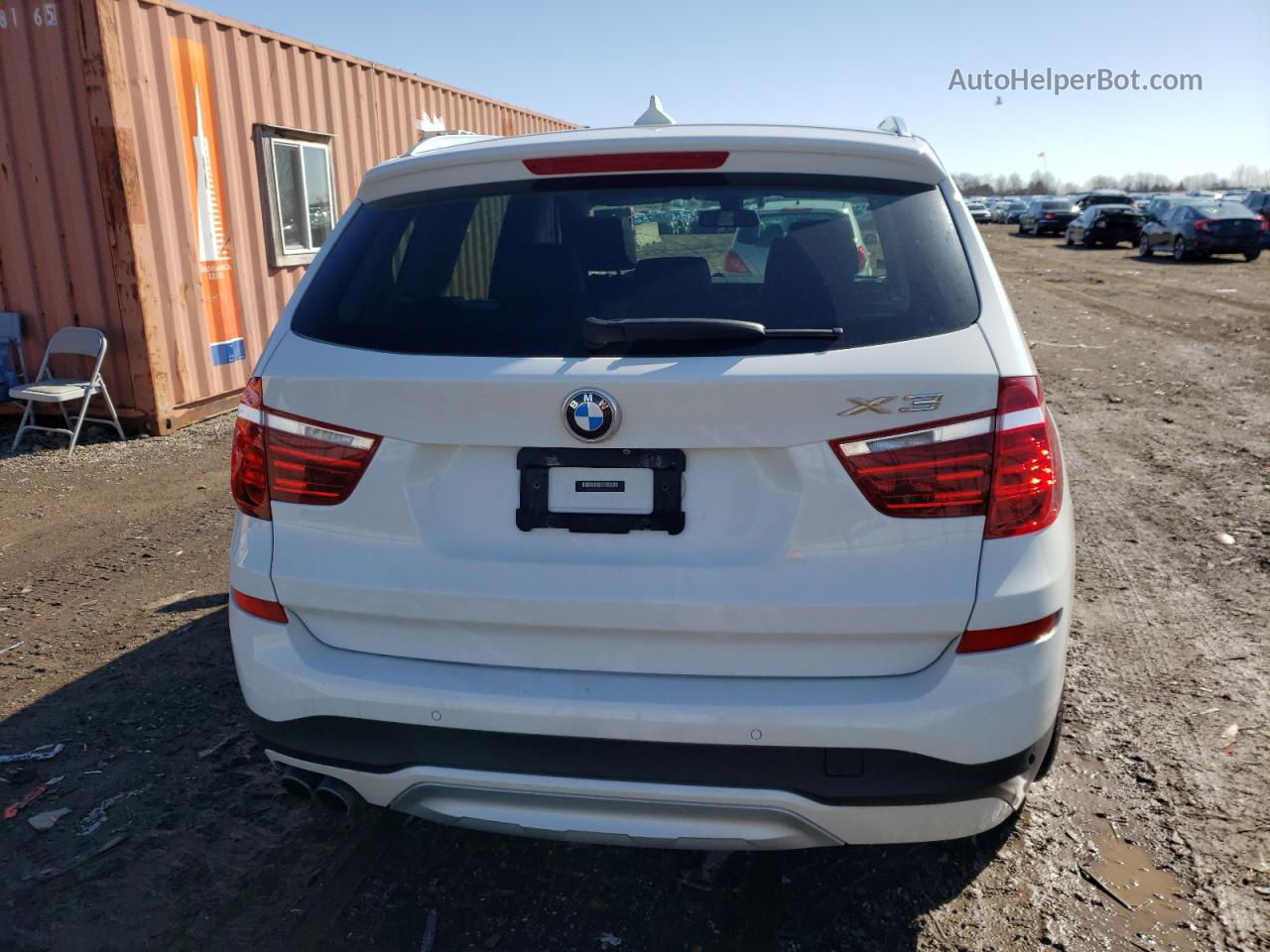 2016 Bmw X3 Xdrive28i White vin: 5UXWX9C57G0D65675