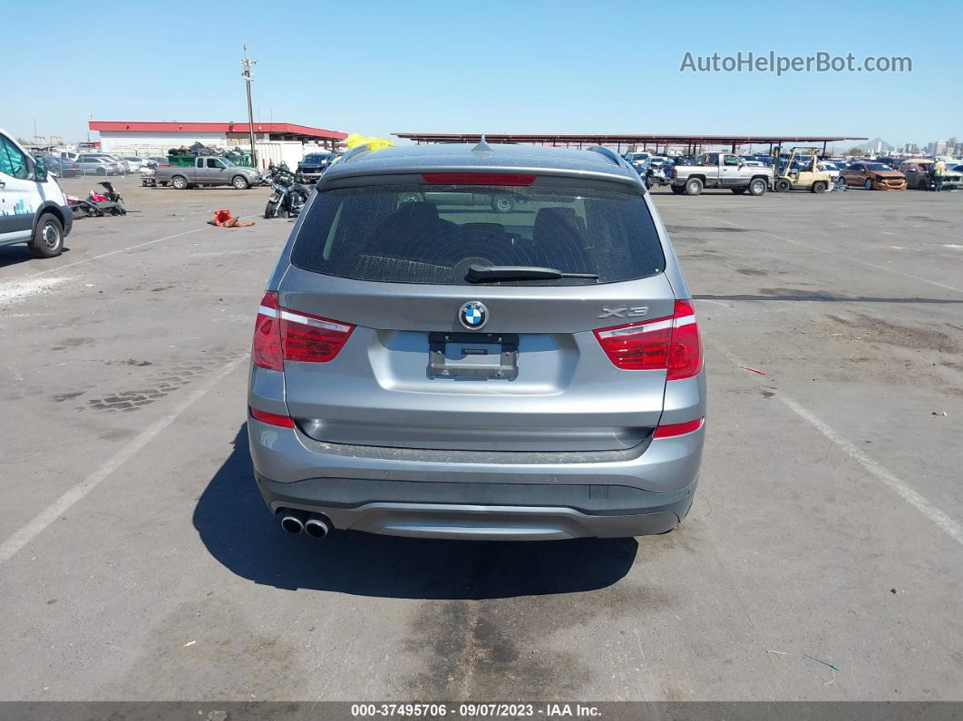 2016 Bmw X3 Xdrive28i Gray vin: 5UXWX9C57G0D67488