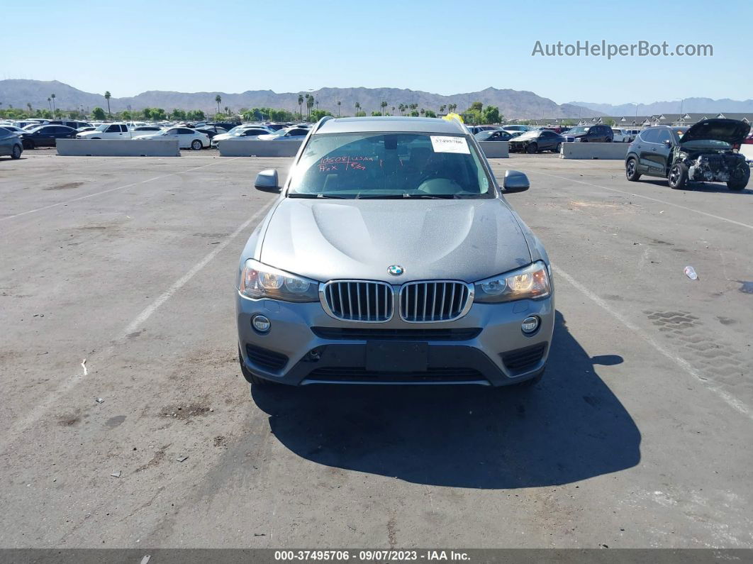 2016 Bmw X3 Xdrive28i Gray vin: 5UXWX9C57G0D67488