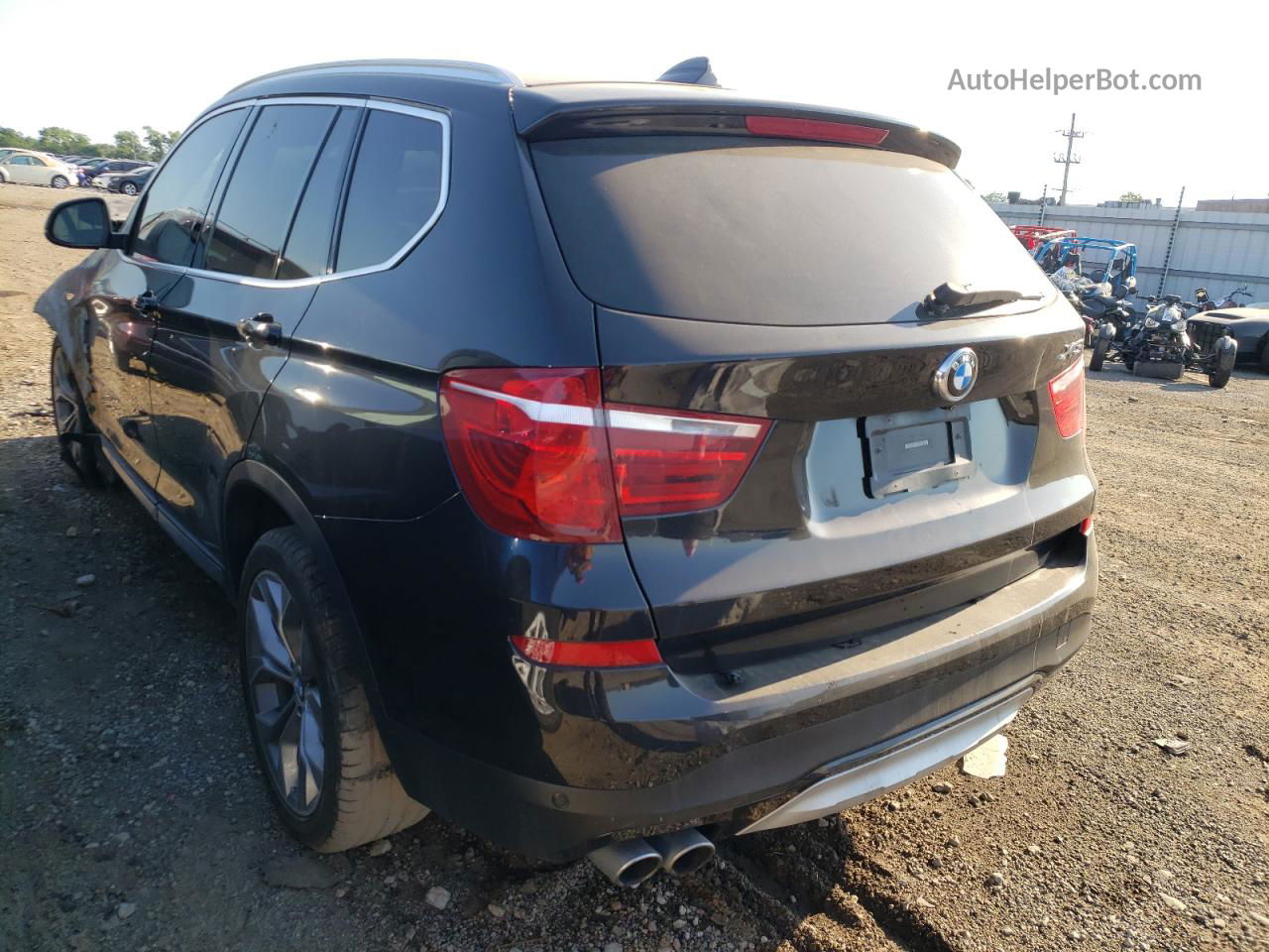 2016 Bmw X3 Xdrive28i Черный vin: 5UXWX9C57G0D71038