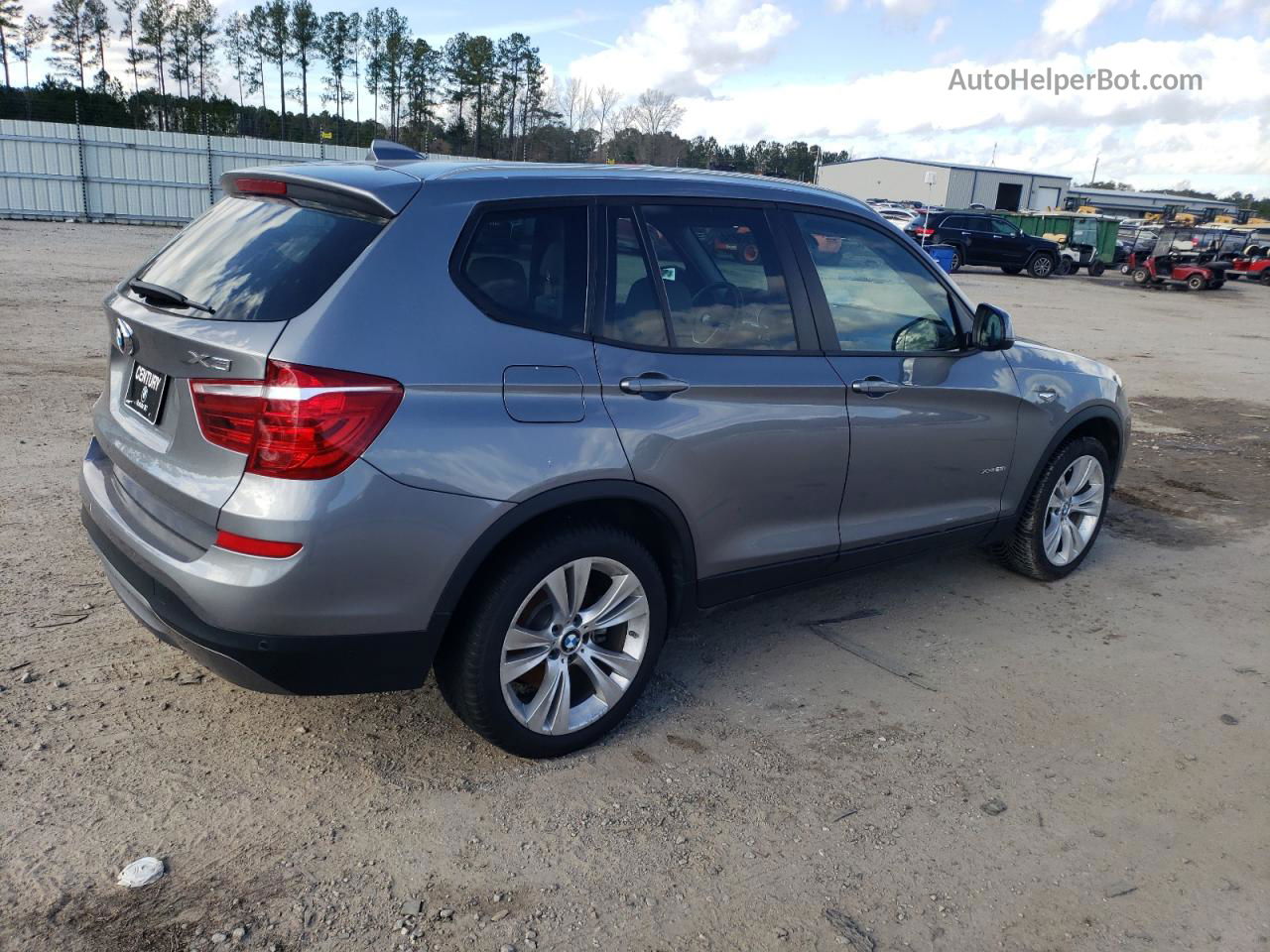 2016 Bmw X3 Xdrive28i Gray vin: 5UXWX9C57G0D71542