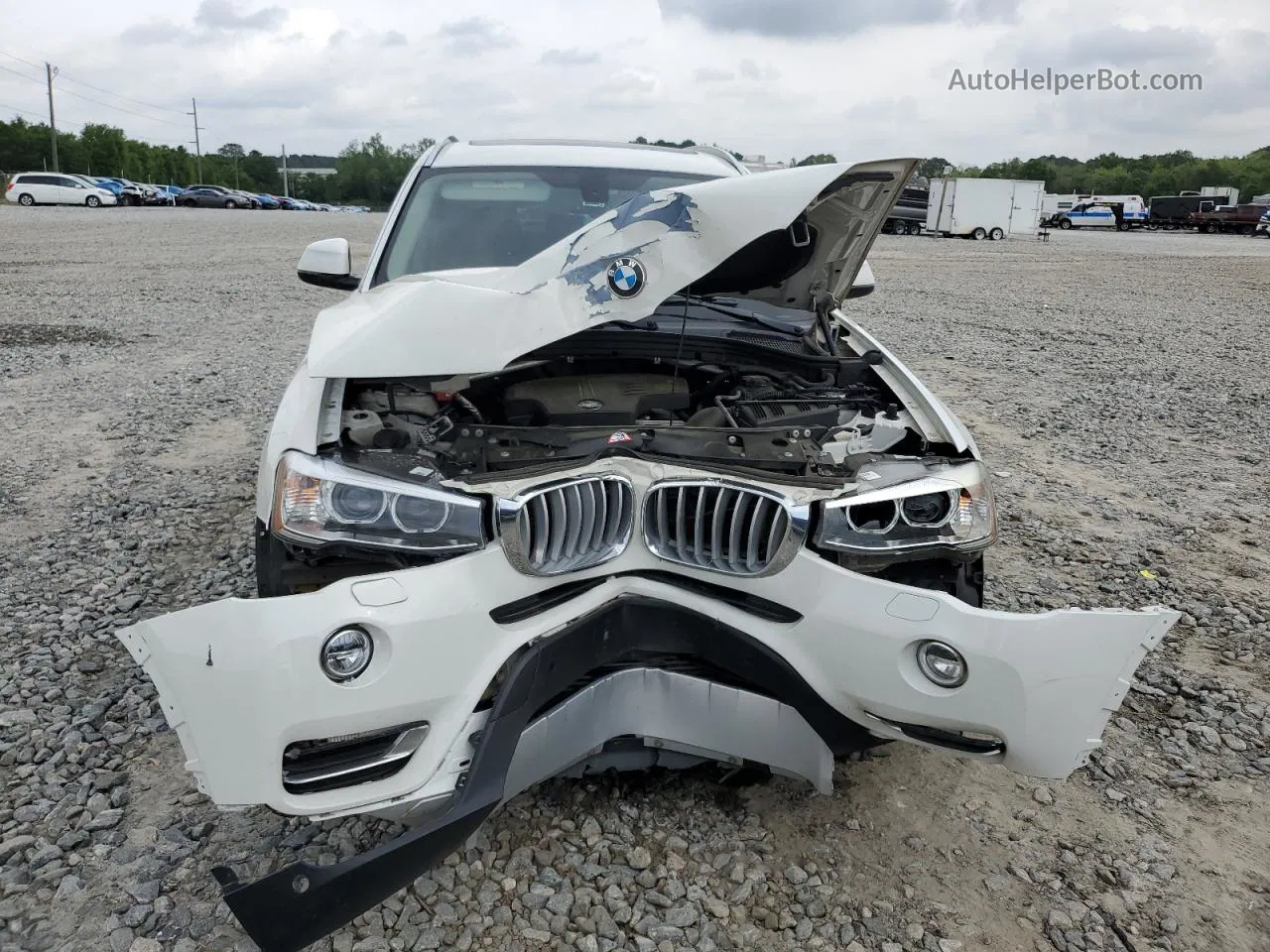 2016 Bmw X3 Xdrive28i White vin: 5UXWX9C57G0D76787