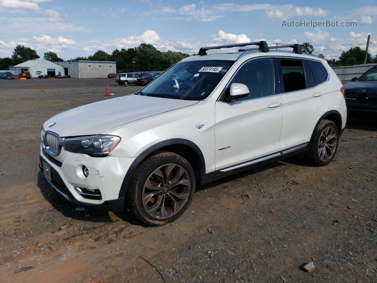 2016 Bmw X3 Xdrive28i White vin: 5UXWX9C57G0D78295