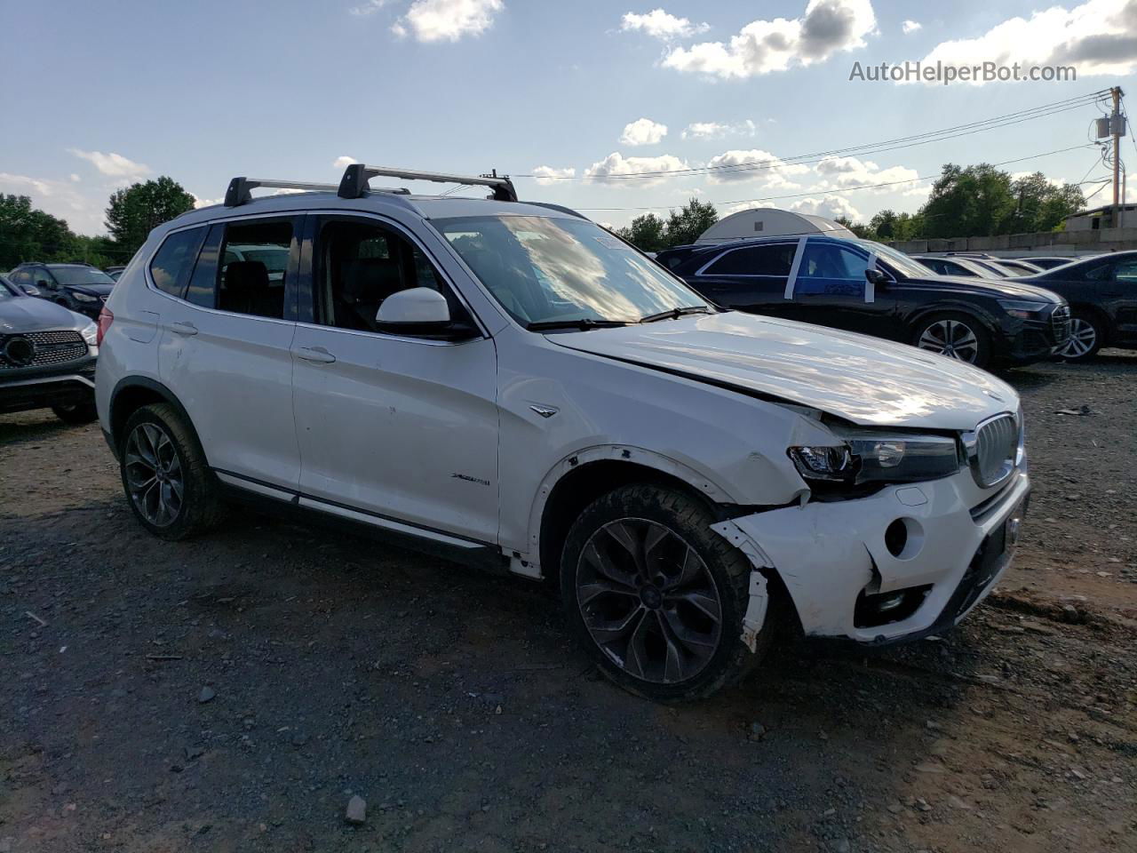 2016 Bmw X3 Xdrive28i White vin: 5UXWX9C57G0D78295