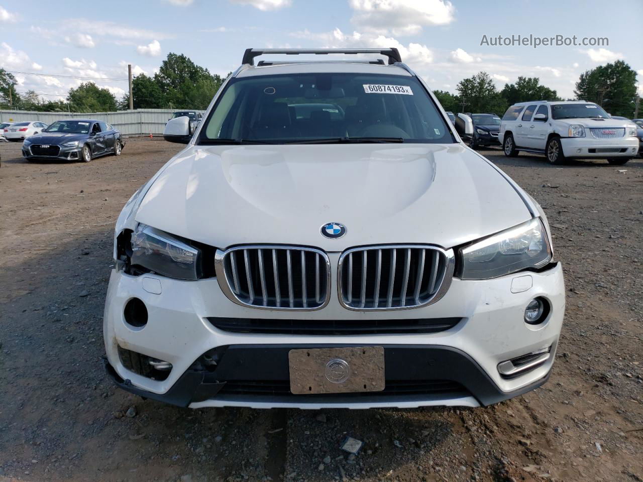 2016 Bmw X3 Xdrive28i White vin: 5UXWX9C57G0D78295