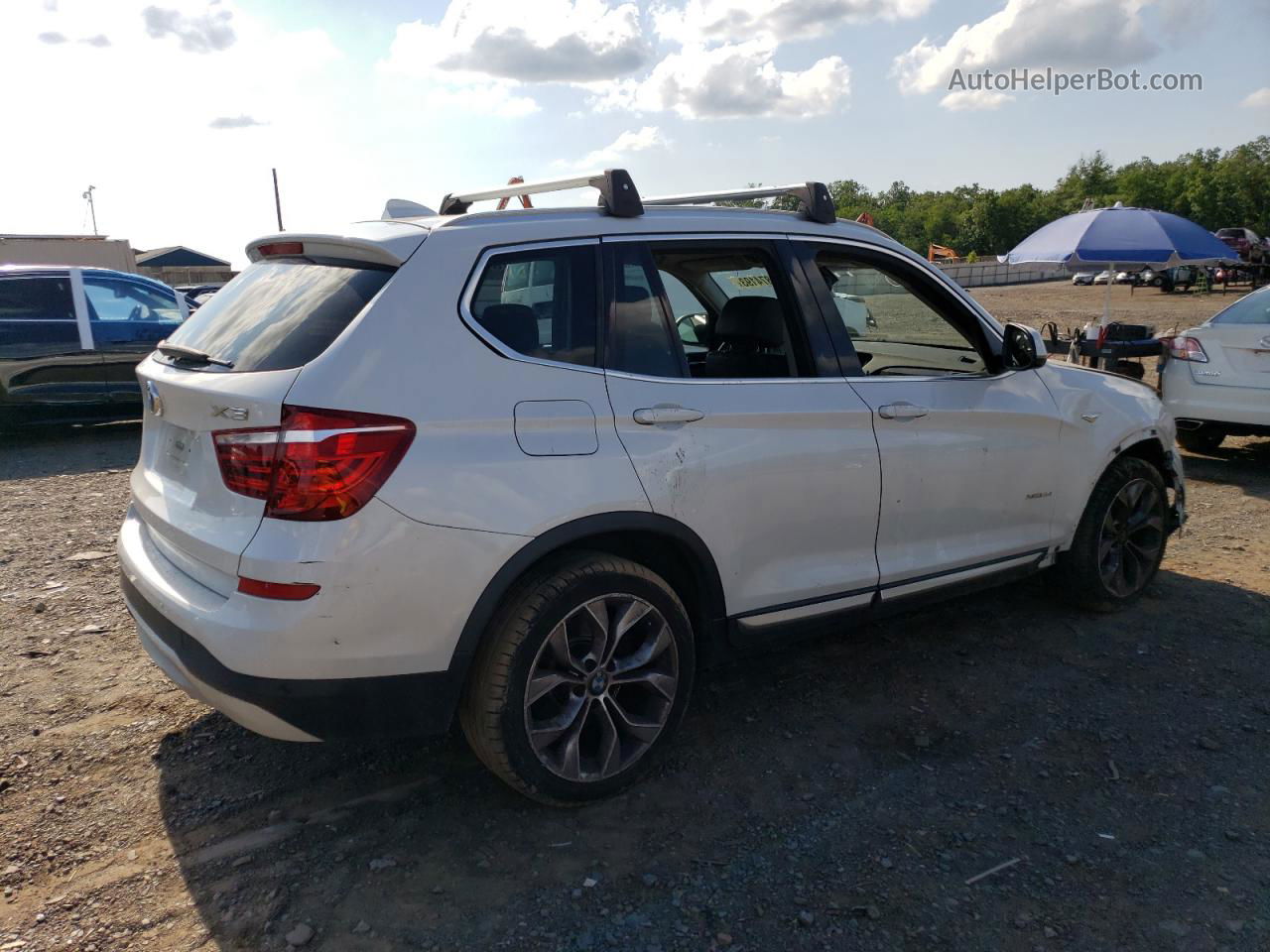 2016 Bmw X3 Xdrive28i White vin: 5UXWX9C57G0D78295