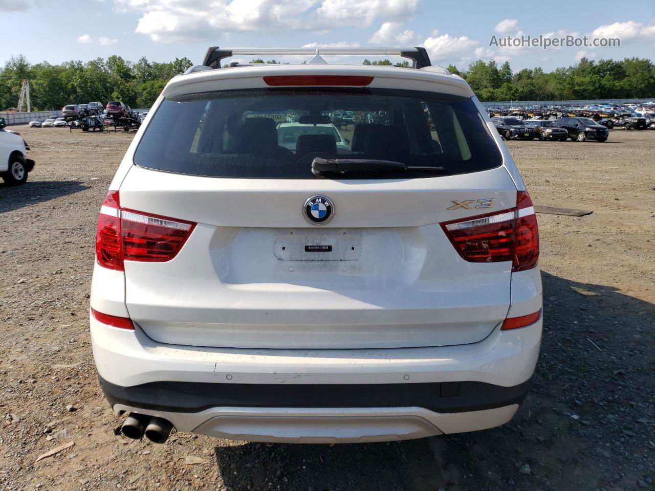 2016 Bmw X3 Xdrive28i White vin: 5UXWX9C57G0D78295