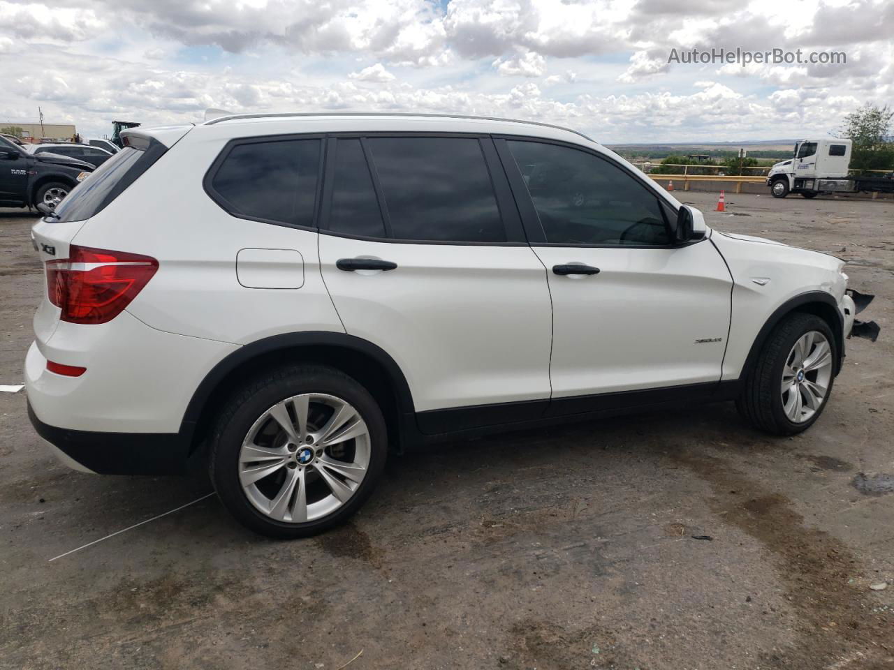 2016 Bmw X3 Xdrive28i White vin: 5UXWX9C57G0D83433