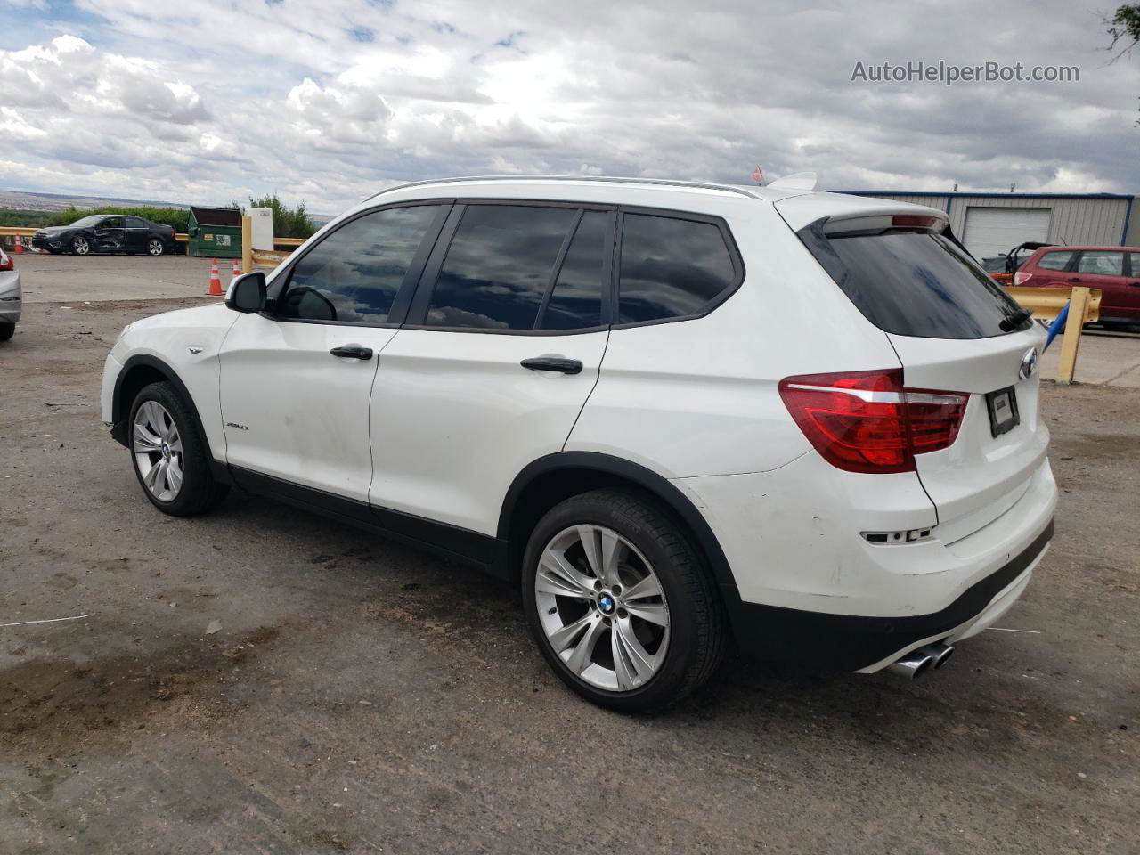 2016 Bmw X3 Xdrive28i White vin: 5UXWX9C57G0D83433