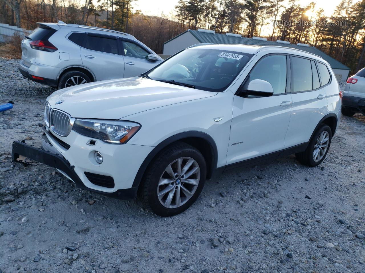 2016 Bmw X3 Xdrive28i White vin: 5UXWX9C57G0D87322