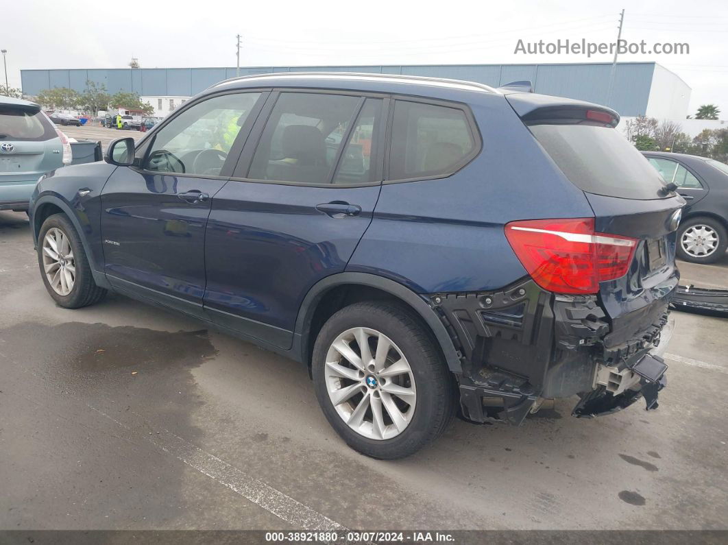 2016 Bmw X3 Xdrive28i Blue vin: 5UXWX9C57G0D88227