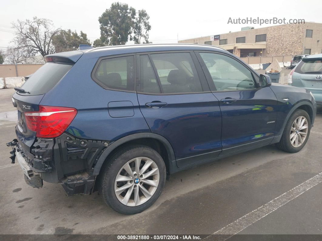 2016 Bmw X3 Xdrive28i Blue vin: 5UXWX9C57G0D88227