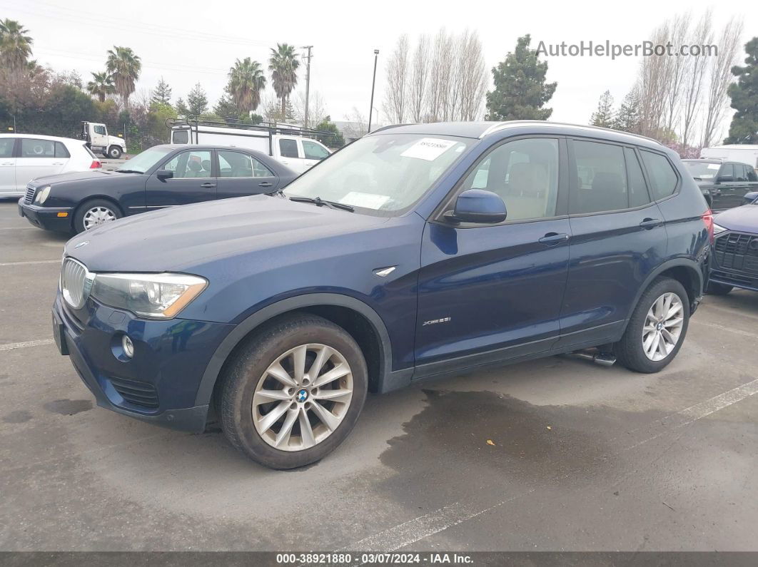 2016 Bmw X3 Xdrive28i Blue vin: 5UXWX9C57G0D88227