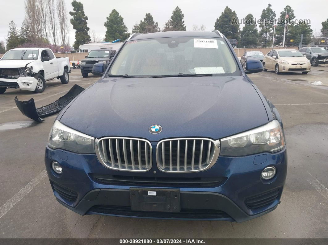 2016 Bmw X3 Xdrive28i Blue vin: 5UXWX9C57G0D88227