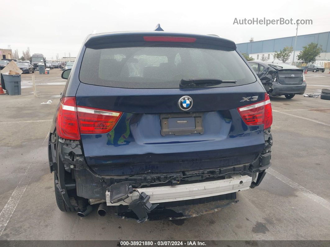 2016 Bmw X3 Xdrive28i Blue vin: 5UXWX9C57G0D88227