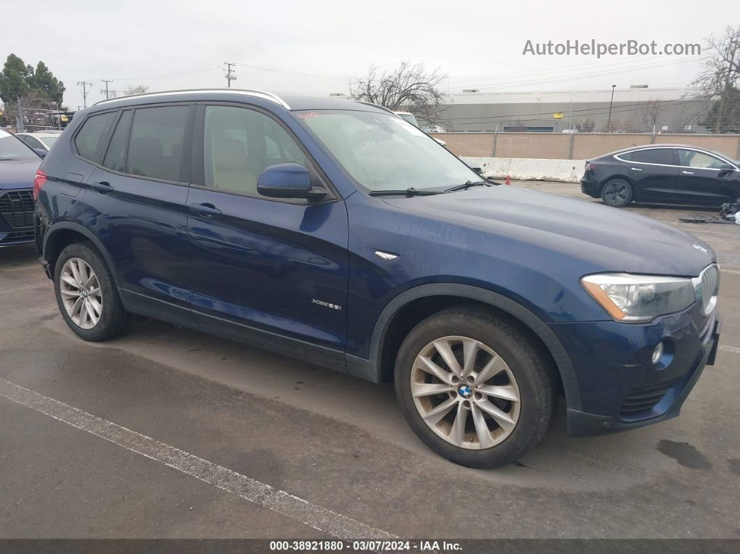 2016 Bmw X3 Xdrive28i Blue vin: 5UXWX9C57G0D88227