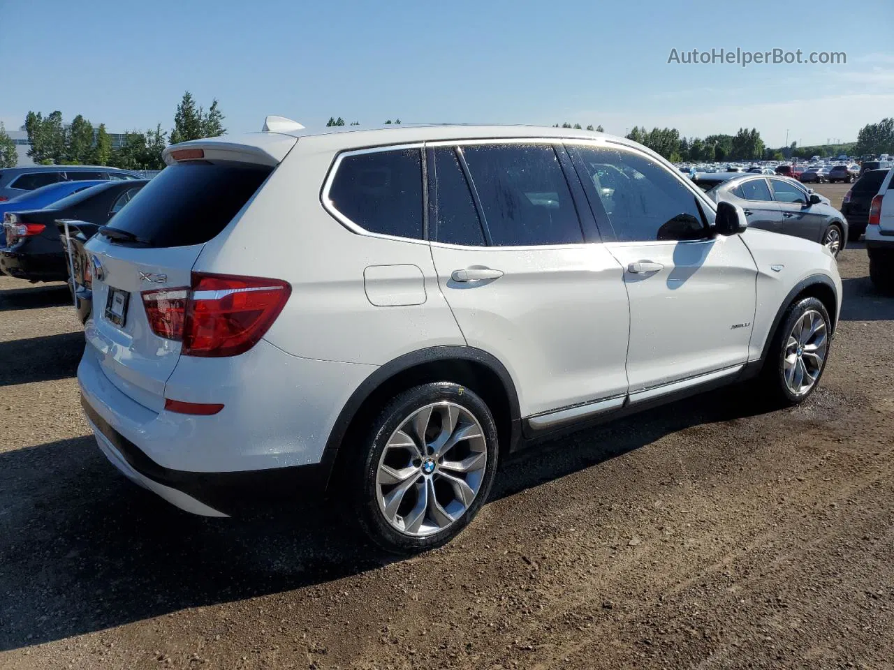 2016 Bmw X3 Xdrive28i White vin: 5UXWX9C57G0D89992